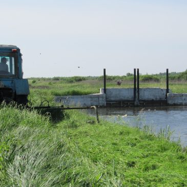 На міжгосподарській меліоративній мережі тривають доглядові роботи