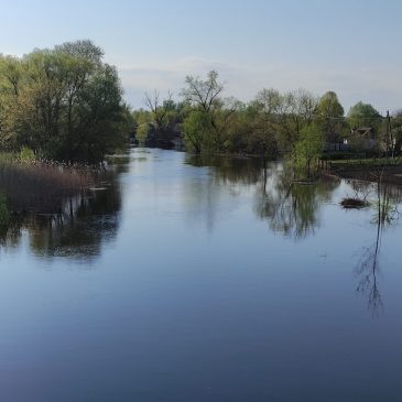 Розвиток повеневої ситуації в басейні річок Дніпро та Десни
