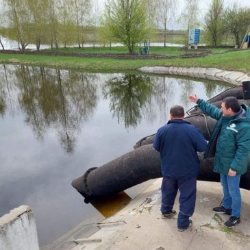 Триває робота  щодо захисту від шкідливої дії води та підтоплення населених пунктів і сільськогосподарських угідь